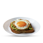 Crushed Avocado & Fried Egg ( V ) 